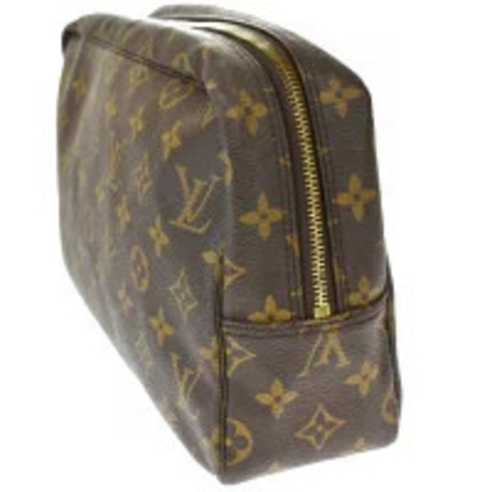 Louis Vuitton Monogram Leather Bag Toilette Shoulder Pouch Trouse Brown